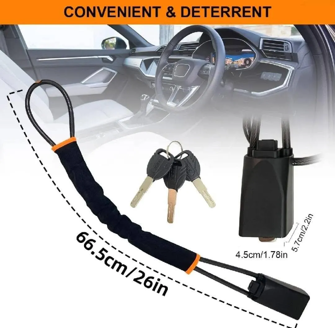 π Premium Steering Wheel Lock β Anti Theft Car Security Device π For Sale in Gulistan-e-Jauhar | Karachi Ads - photo 3