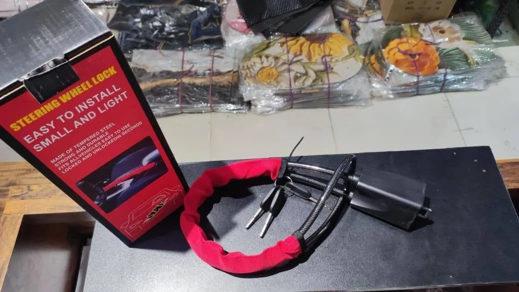 π Premium Steering Wheel Lock β Anti Theft Car Security Device π For Sale in Gulistan-e-Jauhar | Karachi Ads - photo 4