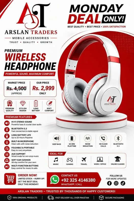 Premium Wireless Headphones - photo 1