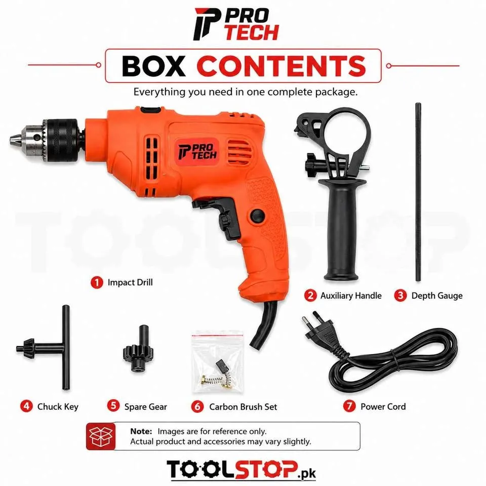 PRO TECH | Impact Drill PT81346P | 650W | 13mm - photo 5