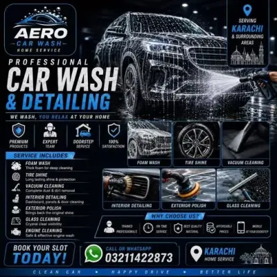 PROFESSIONAL CAR WASH & DETAILING AT YOUR DOORSTEP!