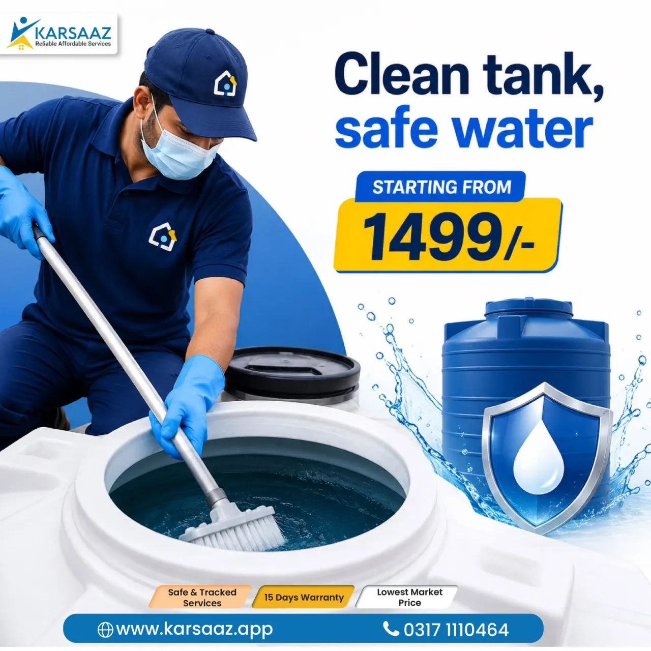 Professional cleaning means safer drinking water for your whole family in Gulistan-e-Jauhar | Karachi Ads - photo 1