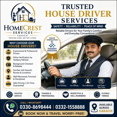 Professional House Driver Services in Gulistan-e-Jauhar | Karachi Ads
