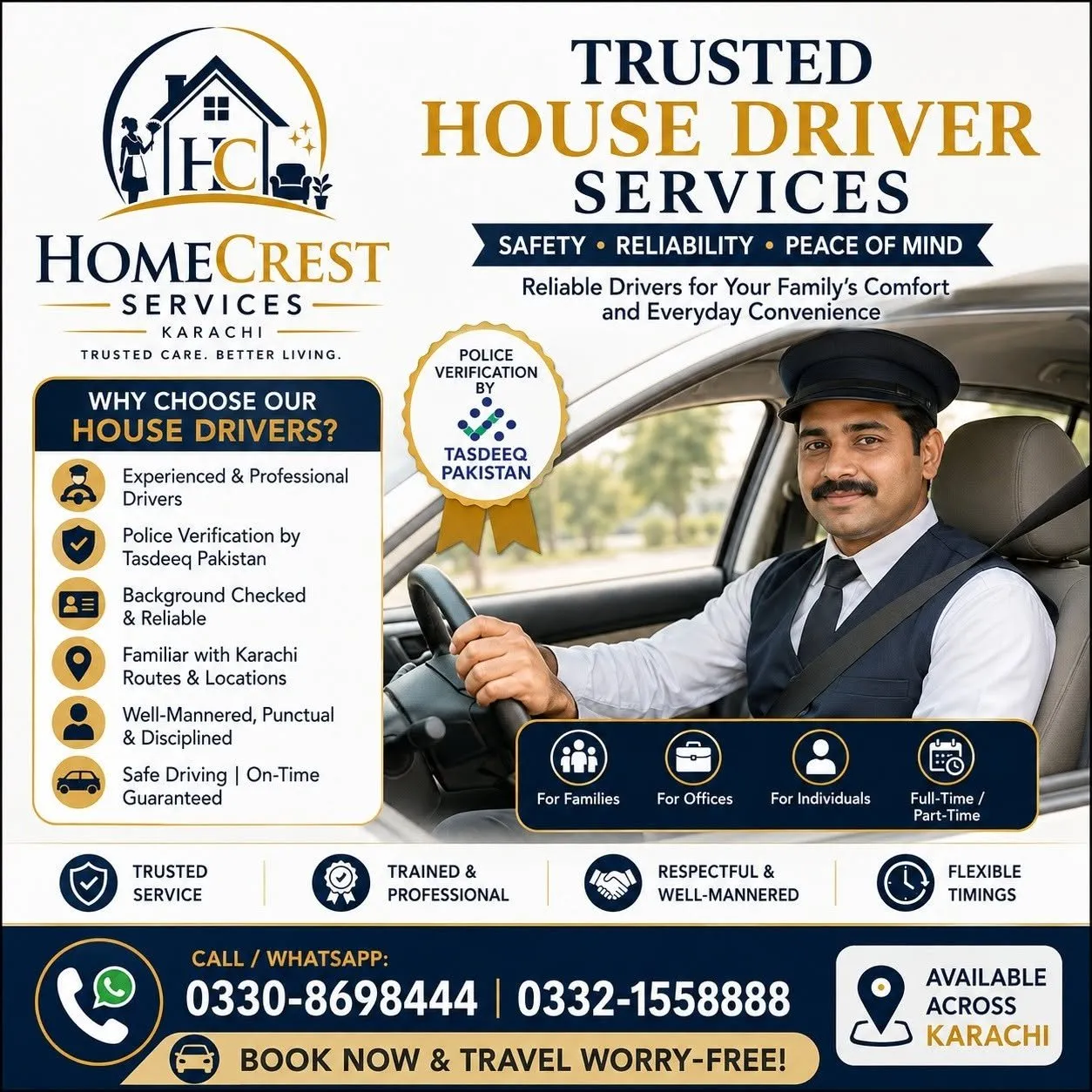 Professional House Driver Services in Gulistan-e-Jauhar | Karachi Ads - photo 1