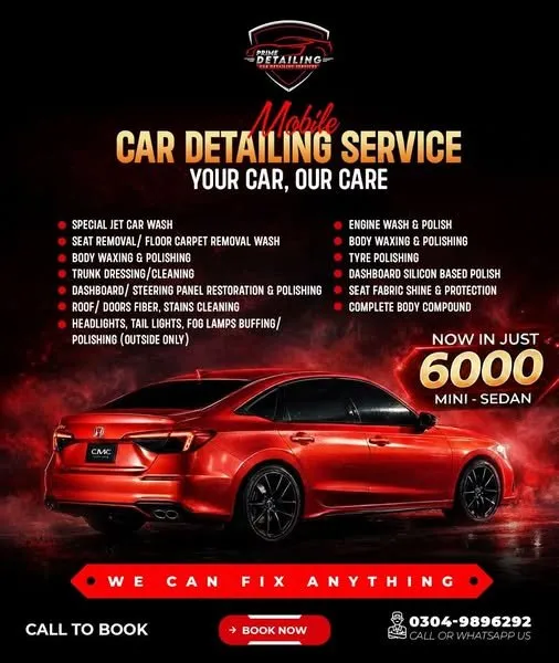 🚗 Professional Mobile Car Detailing Service in Shahra-e-Faisal | Karachi Ads - photo 1