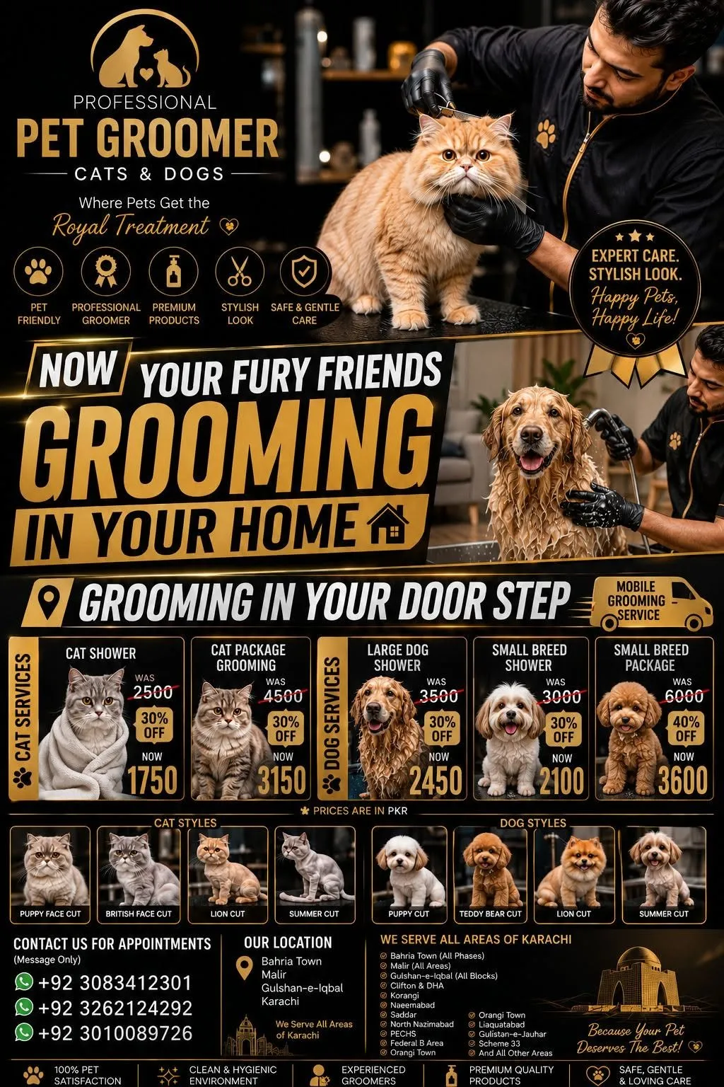 Professional Pet Grooming at Your Doorstep! Give your furry friend the care they deserve. Clean, safe & stress-free grooming in the comfort of your home. For Sa - photo 1
