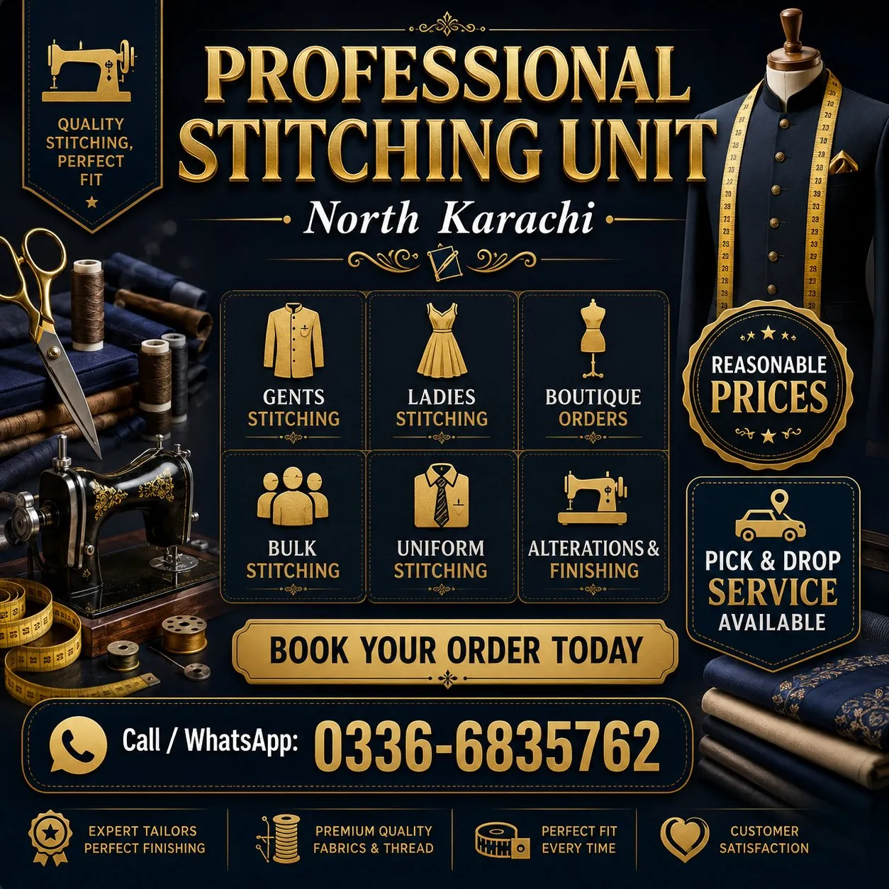 Professional Stitching Unit Available | North | Pick & Drop Service in North Karachi | Karachi Ads - photo 1