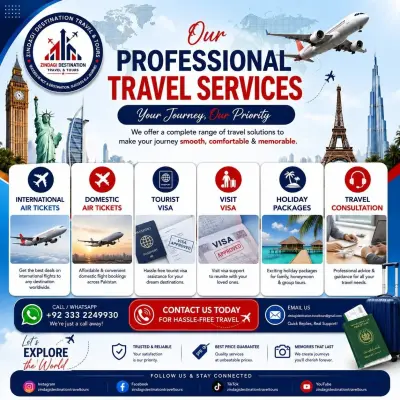 Professional Travel & Visa Services | Tourist, Visit Visa & Air Ticket Booking in Gulistan-e-Jauhar | Karachi Ads