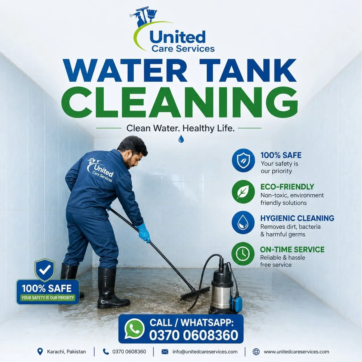 Professional Water Tank Cleaning Services in Gulistan-e-Jauhar | Karachi Ads - photo 1