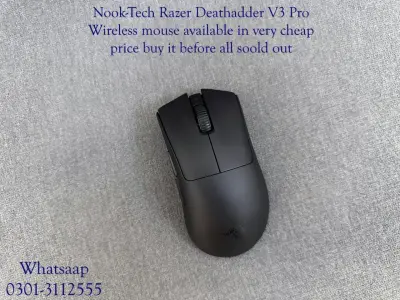 Razer DeathAdder V3 Pro Wireless gaming mouse For Sale in New Karachi, Karachi