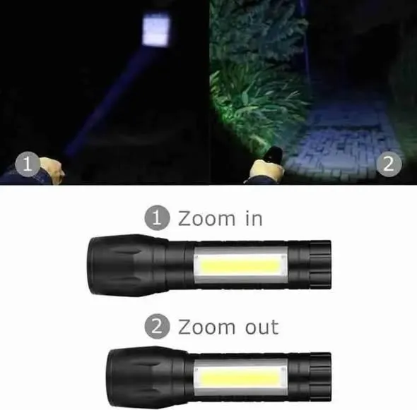 Rechargeable LED Torch Green Metal Pakistan For Sale in New Karachi | Karachi Ads - photo 1