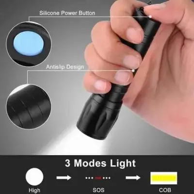 Rechargeable LED Torch Green Metal Pakistan For Sale in New Karachi | Karachi Ads - photo 2