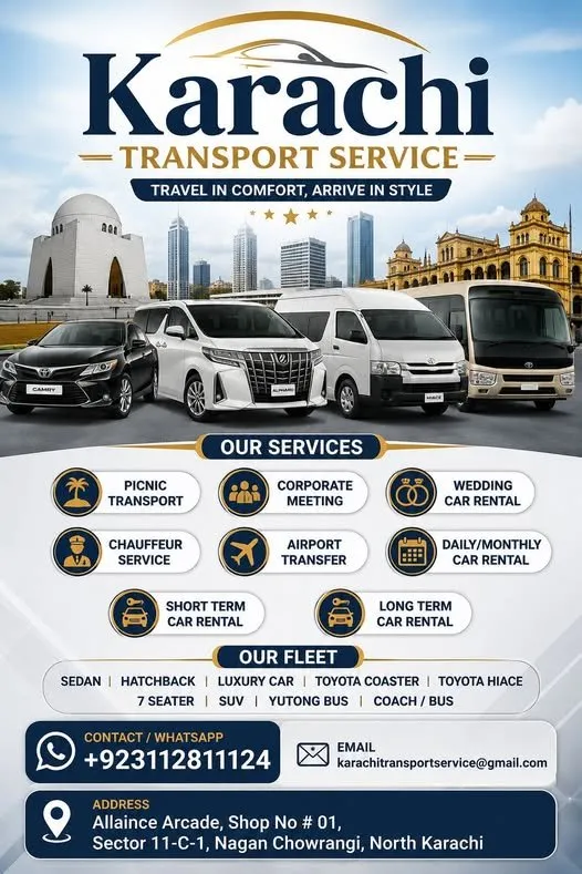 ✈️ Reliable Airport Transfer Service – Travel in Comfort & Style in Airport | Karachi Ads - photo 1