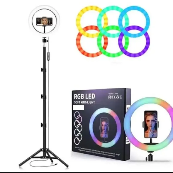 RGB Ring Light 26CM MJ26 with 7FT Adjustable Stand - photo 2