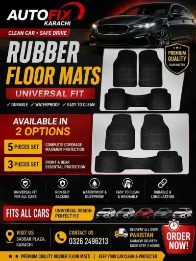 Rubber Floor Mats Universal For Sale in Pakistan Chowk | Karachi Ads