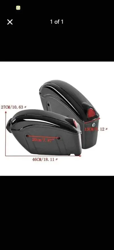 Saddle boxes / Tour boxes for motorcycle For Sale in New Karachi | Karachi Ads