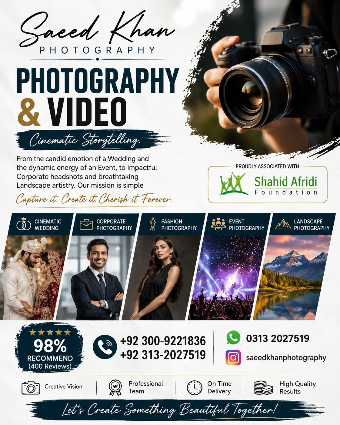 Saeed Khan Photography – Professional Photography & Cinematic Videography in North Nazimabad | Karachi Ads - photo 1