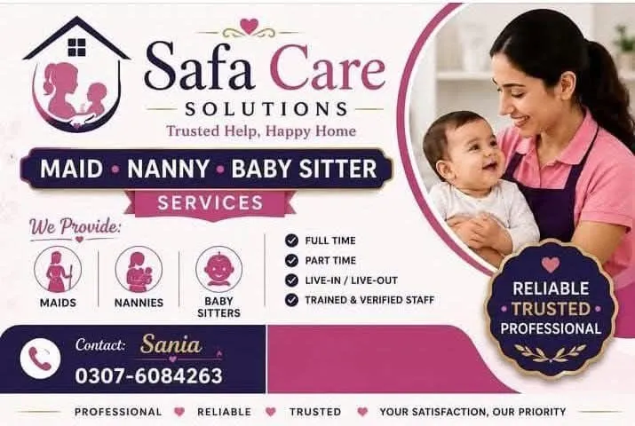 SAFA CARE SOLUTIONS 🌸 Trusted Maid • Nanny • Baby Sitter Services - photo 1
