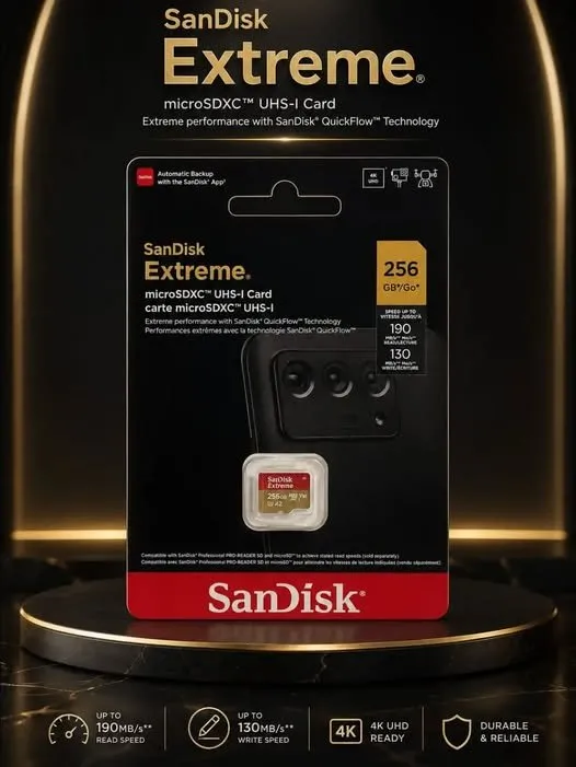 SanDisk extreme 256GB micro SD card - photo 1