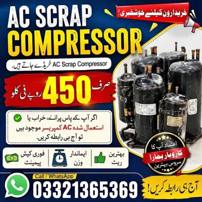 Scrap ac compressor