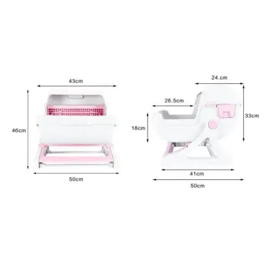 Semi-Automatic Self-Cleaning Cat Litter Box Large Size For Sale in New Karachi | Karachi Ads - photo 3