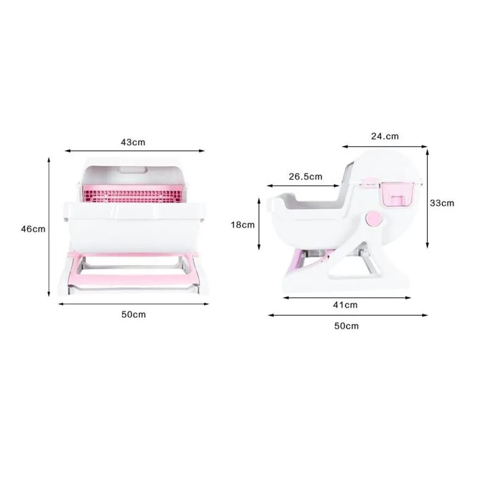 Semi-Automatic Self-Cleaning Cat Litter Box Large Size For Sale in New Karachi | Karachi Ads - photo 3