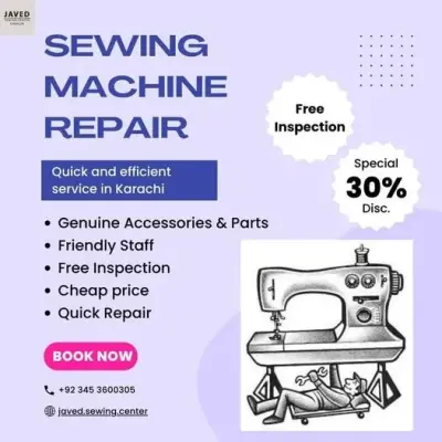 Sewing Machine Repair Service in Karachi.