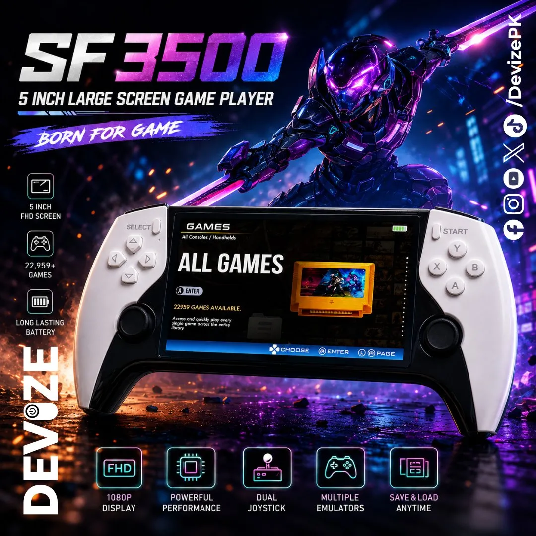 SF3500 Portable Handheld Gaming Console Device | 20,000+ Retro Games | Price in Pakistan - photo 1