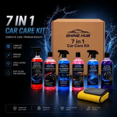 🔥 Shine Hub 7 in 1 Bundle – Complete Car Care Solution 🚗✨ For Sale in Gulshan-e-Iqbal | Karachi Ads