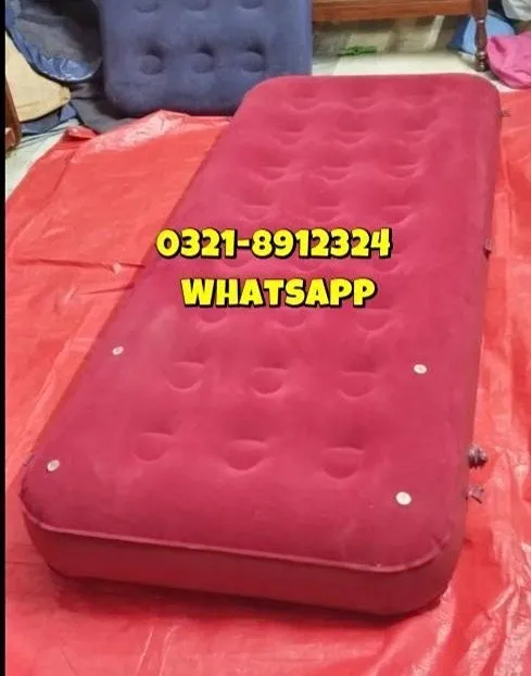 Single Air Mattress 76''30''8'' For Umrah, Touring, Camping, Hiking, Indoor, Outdoor, Picnic For Sale in Saddar | Karachi Ads - photo 3