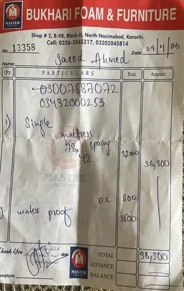 Single Bed 8” Spring Mattress for Sale - photo 3