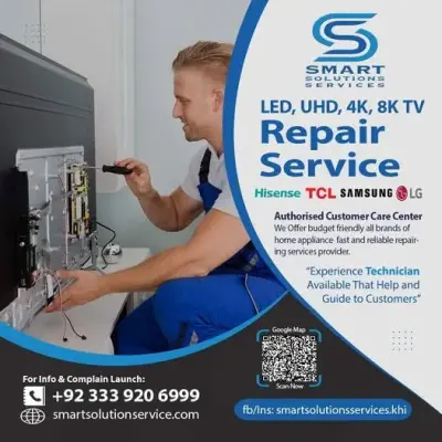 Smart TV Repair Services at Your Doorstep – Karachi 🛠