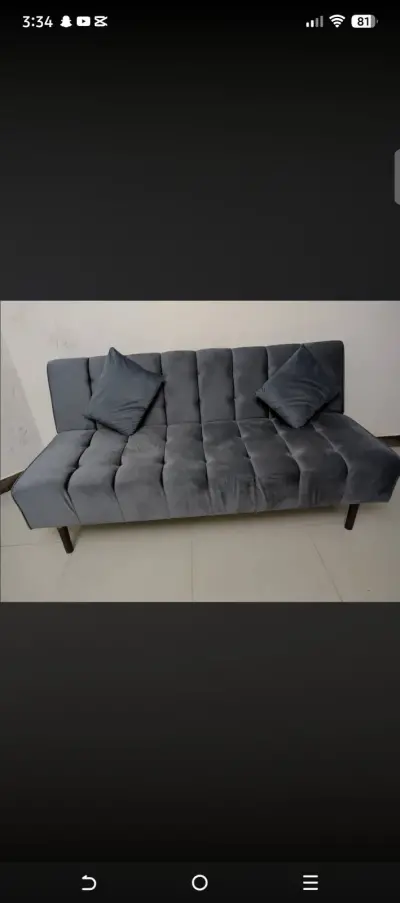 Sofacum bed grey color Almost new for Sale in Malir Cantt, Karachi