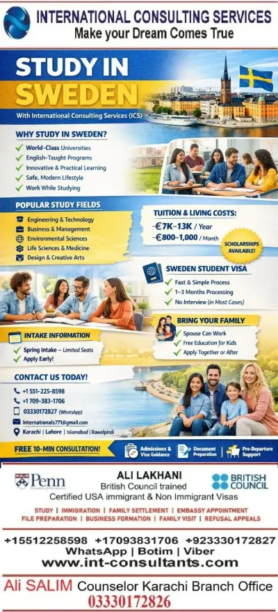 study abrod for pakistan students in Gulistan-e-Jauhar | Karachi Ads