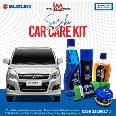 Suzuki Genuine Car Care Polish Kit – Complete Cleaning & Shine Kit For Sale in Jamshed Town | Karachi Ads