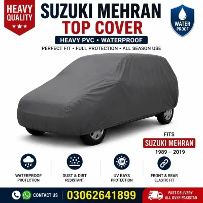 Suzuki Mehran Waterproof Top Cover For Sale in Gulistan-e-Jauhar | Karachi Ads - photo 2