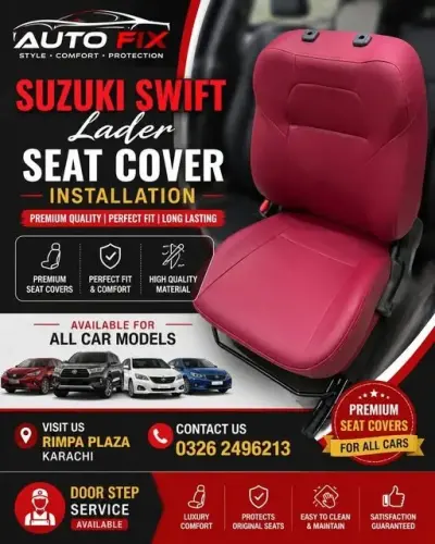 Suzuki swift lader seat cover For Sale in M.A. Jinnah Road | Karachi Ads