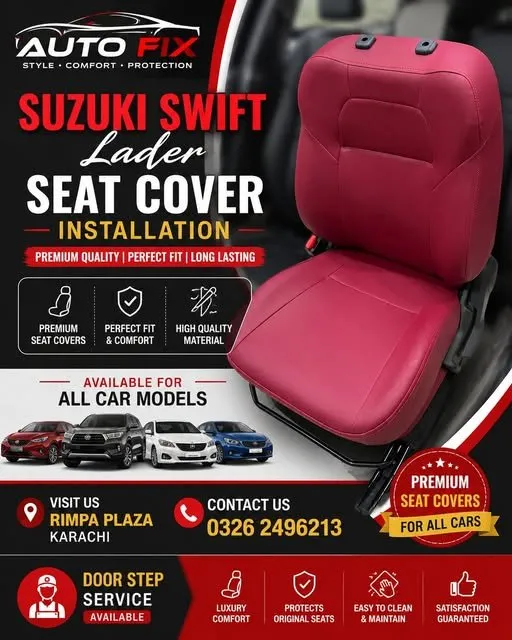 Suzuki swift lader seat cover For Sale in M.A. Jinnah Road | Karachi Ads - photo 1