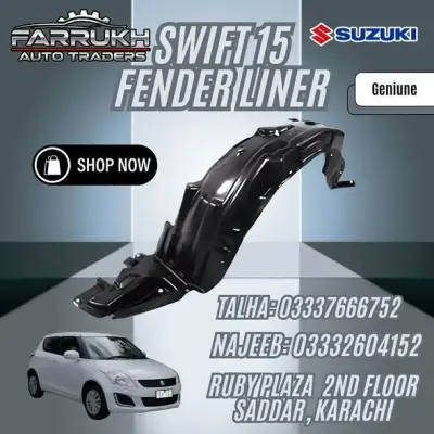 🚗 **Swift 2015 Fender Liner (Genuine)** now available at **Farrukh Auto Traders**! For Sale in Saddar | Karachi Ads