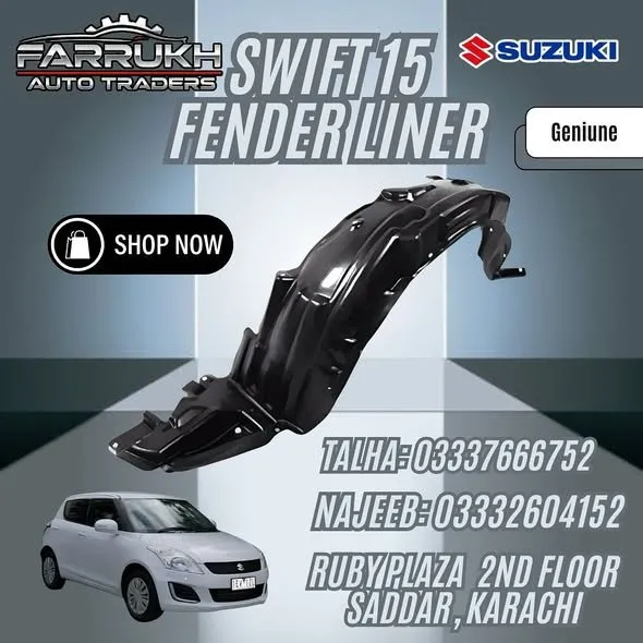 🚗 **Swift 2015 Fender Liner (Genuine)** now available at **Farrukh Auto Traders**! For Sale in Saddar | Karachi Ads - photo 1