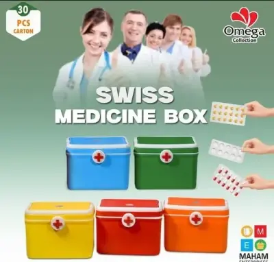 Swiss First Aid Medicine Box