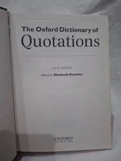 THE OXFORD DICTIONARY OF  QUOTATIONS  FIFTH EDITION - photo 4