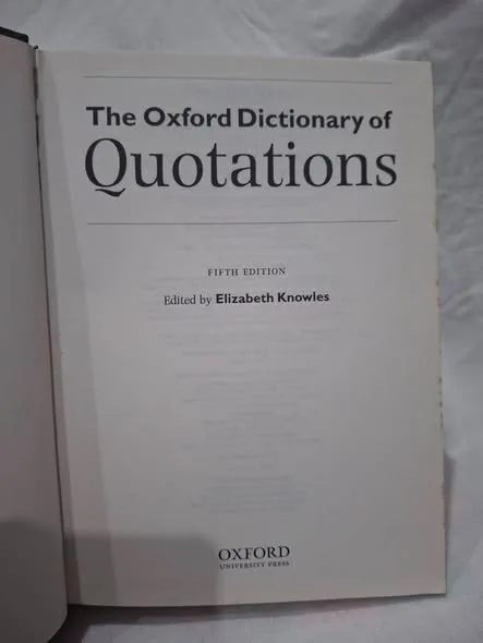 THE OXFORD DICTIONARY OF QUOTATIONS FIFTH EDITION - photo 4