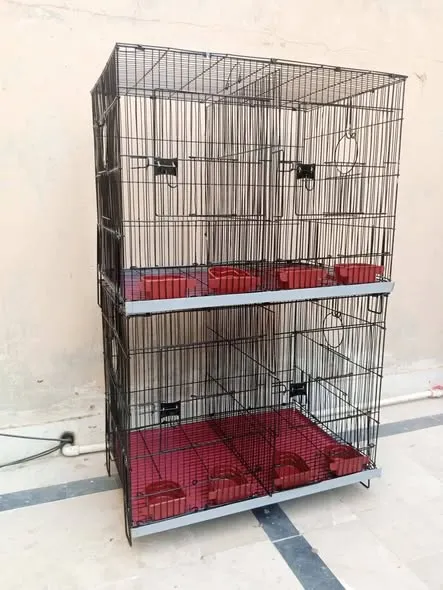 Total 4 portions folding cage side box and sliding Partitions available in cage For Sale in Nazimabad | Karachi Ads - photo 2