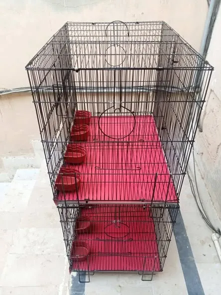 Total 4 portions folding cage side box and sliding Partitions available in cage For Sale in Nazimabad | Karachi Ads - photo 3
