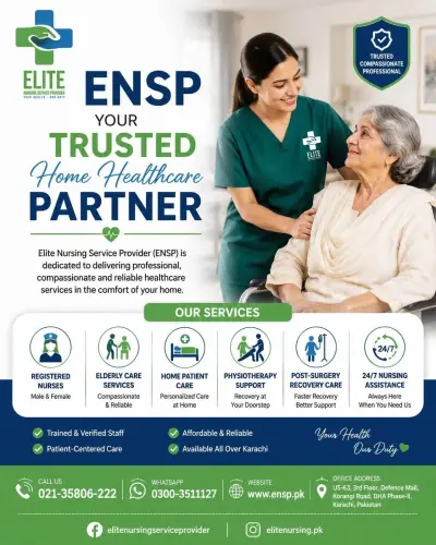trusted home healthcare partner in Gulistan-e-Jauhar | Karachi Ads