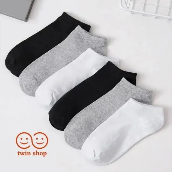 Twin Shop Pack of 3 pairs| Ankle socks for men women| multi-colors| Low cut socks| Short socks - photo 2