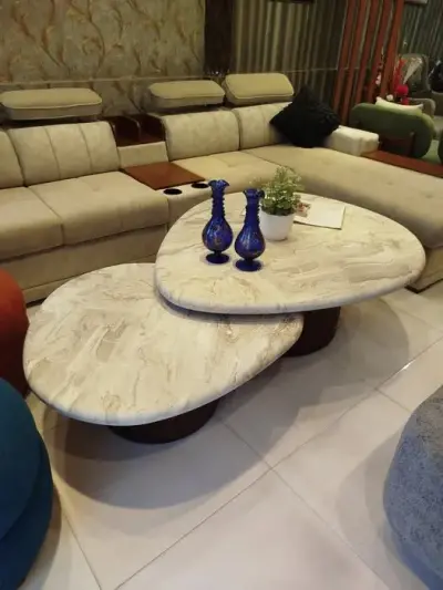 Up for sale is a premium, modern design 2-piece Center / Coffee Table Set, available