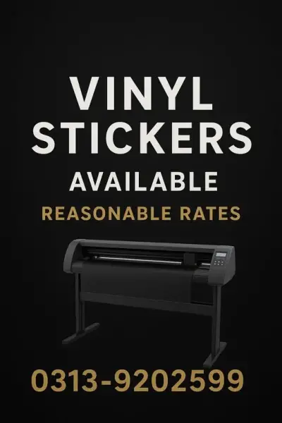 "Vinyl Stickers Available – Best Quality, Reasonable Rates"