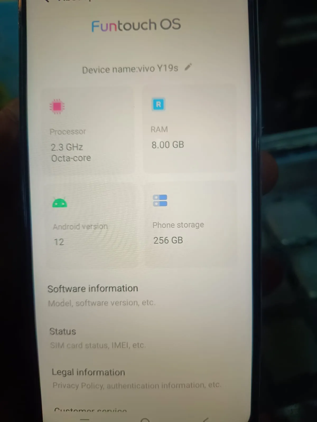 Vivo Y19s 8 GB 256GB For Sale in Nazimabad No. 3 | Karachi Ads - photo 3